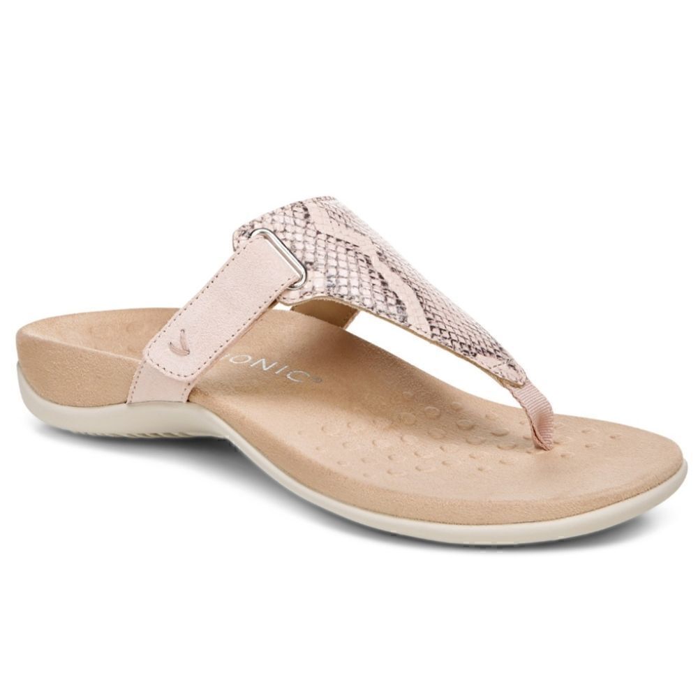 Vionic Wanda Women's Leather T-Strap Supportive Sandal Size 11